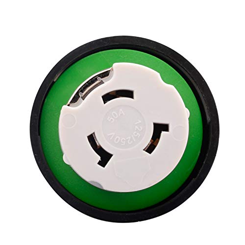 Rvguard 3 Prong 15 Amp To 50 Amp Rv Adapter Plug With Locking Connector, 5-15P To Ss2-50R Locking Connector #TOP4
