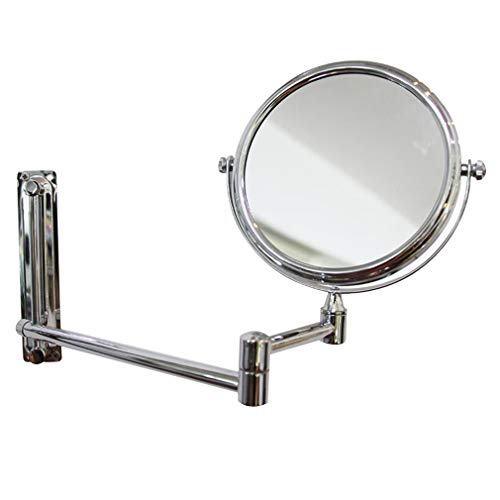 Miroir à grossissement 3X extensible et pivotant en chrome