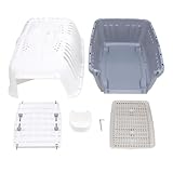 Optimal Ventilation System - Breathable pet carrier features ventilated walls that maintain optimal airflow, helping avoid overheating and ensuring comfort during extended trips. The structured design allows pets to relax while staying visible and secure.