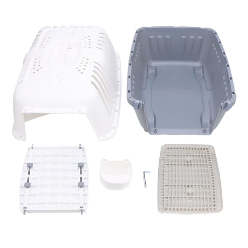 Dilwe Haustier-Katzentransportbox, Tragbar, Leicht, von Fluggesellschaften Zugelassen, Bequeme Reise-Hundebox für Katzen, Hunde, Kaninchen, 47 X 31 X 32 cm – Bild 7