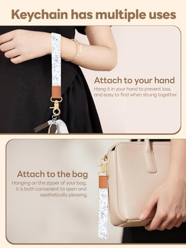 Image of Wristlet Keychain for Women and Men, Key Chain Holder, Wrist Lanyard for Keys