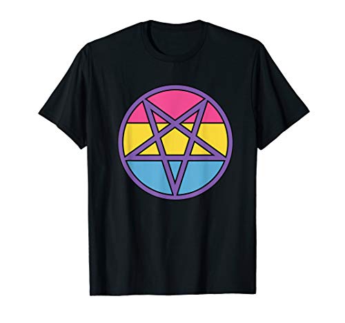 Pansexual Satanic Pentagram Occult Men Women Gift T-Shirt