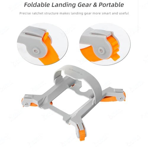 Image of com Foldable Spider Landing Gear for DJI Mini 4 Pro (Grey+Orange