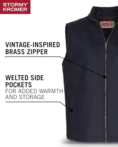 Image of Stormy Kromer The Ironwood Vest | Wool /Nylon Blend, Antique Brass Zipper, Unlined, Modern Cut, Slim Sleek Fit, Cut & Sewn in the USA
