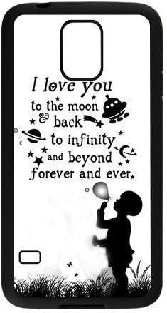 Generic Love Quote I Love You to the Moon and Back Design Case for Samsung Galaxy S5 I9600