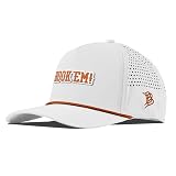 Branded Bills Officially Licensed x Texas Longhorns White Burnt Orange Rope 5-Panel Hook'em Horns