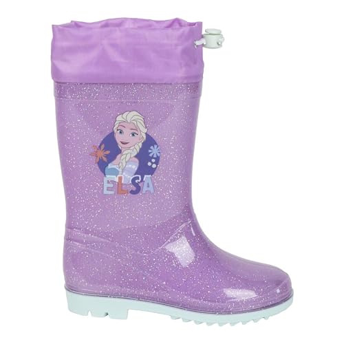 CERDÁ LIFE'S LITTLE MOMENTS Botas de Lluvia PVC Frozen Impermeables y Duraderas, Lila, 30 EU