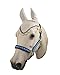 Horse Fly Bonnet with Scalloped Edges- Horse Size Only (White)