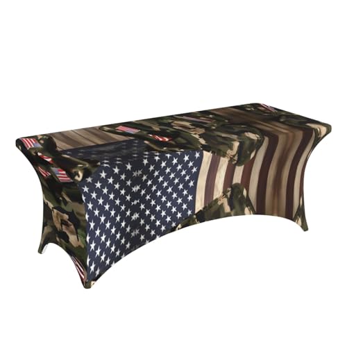 Housse de table rectangulaire stretch EdWal mariage fête élasthanne