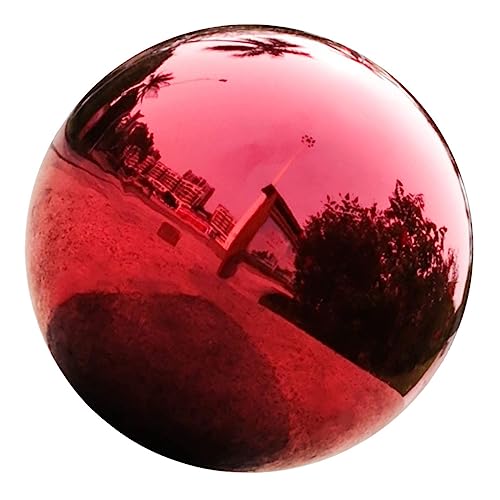ibasenice Globe De Acier Inoxydable pour Jardin Extérieur Boule Décorative Réfléchissante pour Patio Ou Pelouse