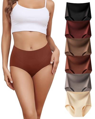 Culottes taille haute sans couture extensibles et invisibles lot de 6