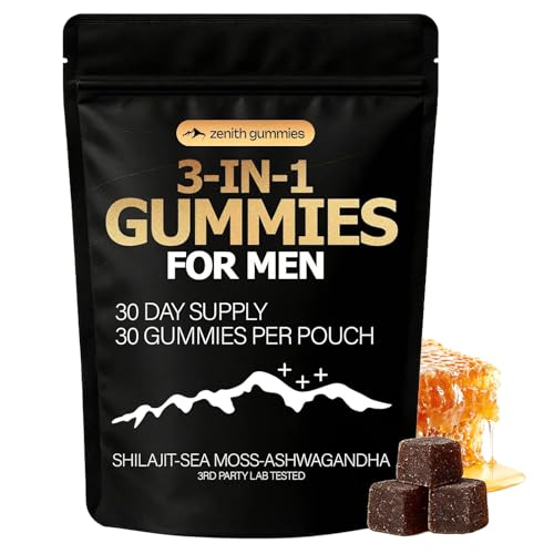 Zenith Gummies Zenith 3 in 1 Gummies for Men Shilajit Gold Gummies for Men Vitality Support (1pcs)