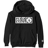 public enemy crosshairs logo ufficiale felpa con cappuccio (x-large)