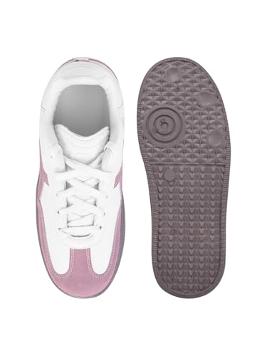 Image of Shoetopia Women's Casual Sneakers || Lace-Up Low-Top Shoes with Cushioned Sole || Trendy Daily Footwear Walking