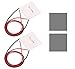 Youmile 2 pièces TEC1-12706 12V 6A 60W refroidisseur thermoélectrique module de plaque Peltier de refroidissement 40 x 40 mm réfrigération à semi-conducteur avec tampon conducteur thermique 2 pièces