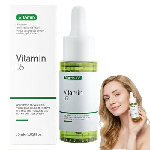 Sérum anti-rougeur visage à la vitamine B5 et fucoïdane pour hydrater la peau (2 bouteilles)