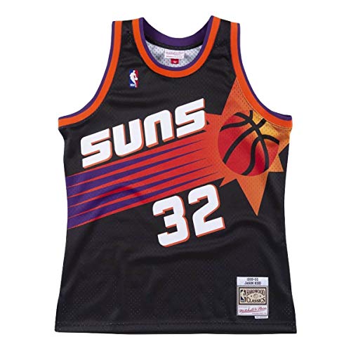 Maillot NBA Phoenix Suns Mitchell & Ness Noir pour Style Streetwear Quotidien