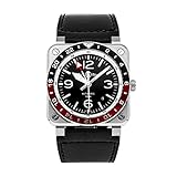 Bell and Ross BR03 GMT Automatic Black Sunray Dial Men's Watch BR0393-BL-ST/SCA