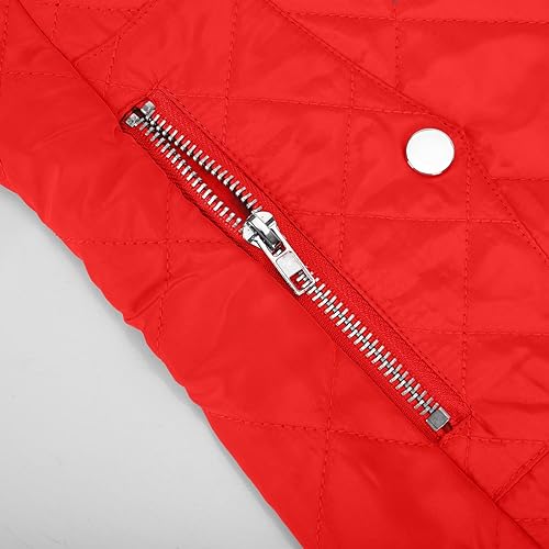 hlysgo Women's Quilted Vest, Stand Collar Lightweight Zip Pockets Padded Gilet Sleeveless Zipper Coat Jacket Outwear 5