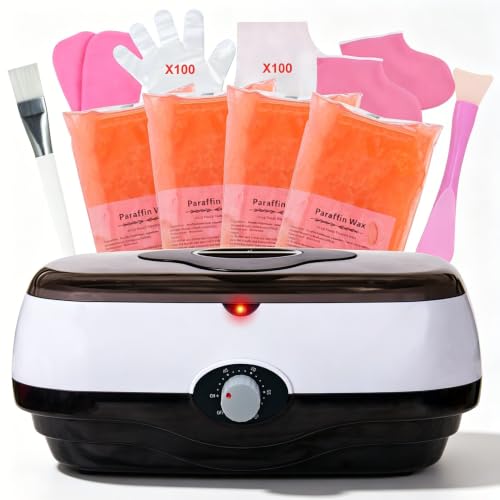BACTIBLAST Baño de parafina para manos y pies, maquina parafina 5000 ml, maquina parafina para manos artrosis, con cera de parafina de 1800 g y accesorios, gran regalo de spa BACTIBLAST Baño de parafina para manos y pies, maquina parafina 5000 ml, maquina parafina para manos artrosis, con cera de parafina de 1800 g y accesorios, gran regalo de spa