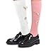 LOHO WONDERZ 2 Pairs White Pink Slouch Socks with 21 Pcs Sock Pins Jewelry for DIY Socks Shoes Hat Clothing Accessories(White Pink)