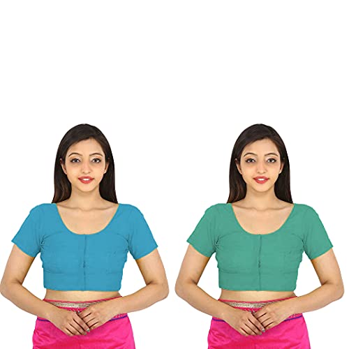 Image of Namita Women's Rubia Cotton Solid Half Sleeve Blouse