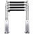 4 Step Boat Ladder, Stainless Steel Telescopic 4 Step Pontoon Boat Ladder, Extendable Dock Ladder for a Pontoon, Max. Load 900 Pound Capacity Marine Telescoping Ladder for Boat Yacht
