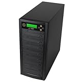 BestDuplicator Target DVD CD Duplicator with DVDRW Burners Athena Duplication Controller, Standalone Copier Tower Replication Recorder Black (7 Target, Black)