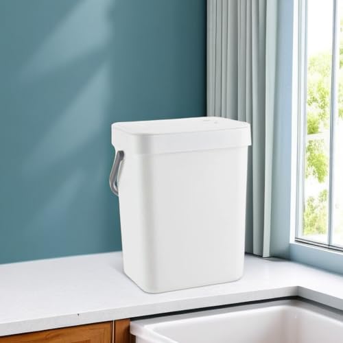 Pequeña caneca plástica rectangular con tapa 3 litros miniatura 7