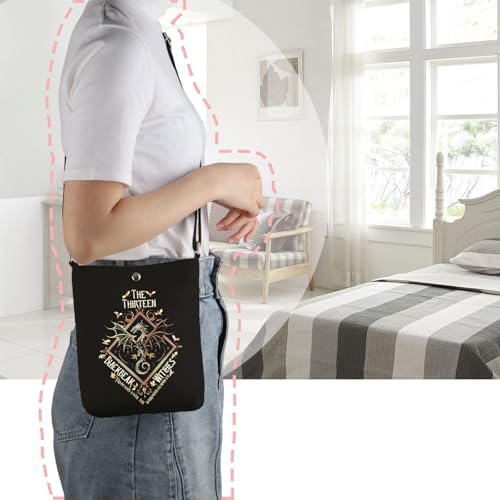 VAMSII Book Inspired Gift Throne Of Glass Crossbody Bag Gift For Readers Glass Fiction Fan4