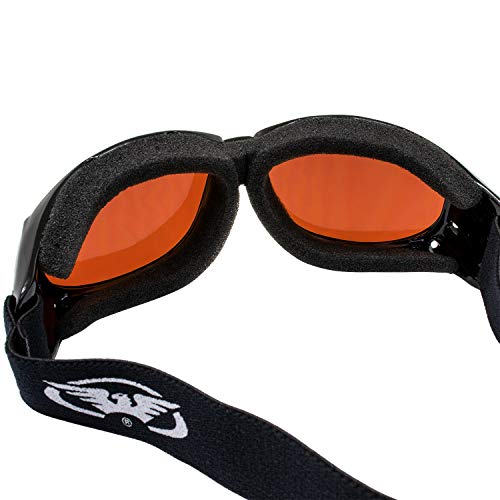 Image of Global Vision Eliminator Dirt Bike Padded Motorcycle Riding Goggles for Men and Women (Black Frame /Smoke Lens)