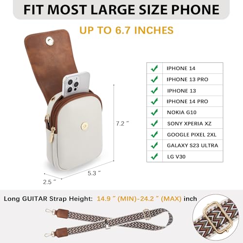 Image of BOSTANTEN Crossbody Bags for Women Cell Phone Purse Leather Wallet Handbags with Card Slots