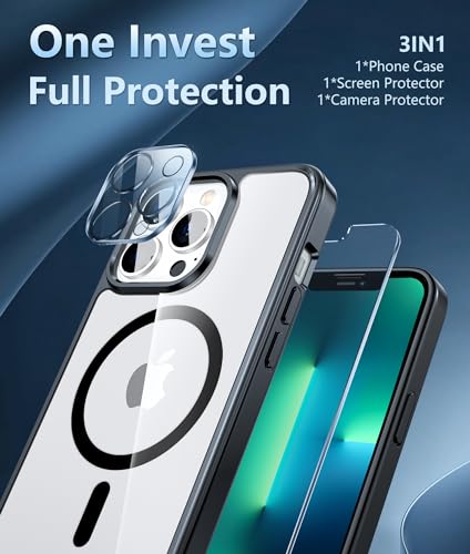 Image of FNTCASE for iPhone 13 Pro-Max Case: Support Magnetic Charging Military Grade Drop Protection Anti Yellowing Cell Phone Cover