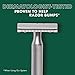 Shea Moisture Men, Double Edge Safety Razor with 10 Refill Double Edge Razor Blades for Men, Platinum Coated, Stainless Steel, Dad Gifts, 1 Razor Handle & 10 Razor Blades per Box