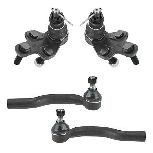 TRQ Front Steering & Suspension Kit Ball Joint Tie Rod Compatible with 2004-2006 Lexus ES330 Toyota Camry 2004-2008 Solara