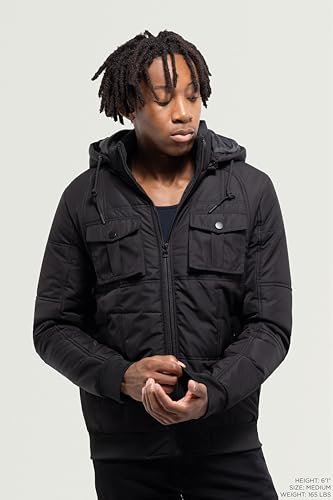 Image of X RAY Mens Puffer Jacket, Warm Parka Coat for Winter, Hooded Jacket for Men Cold Weather