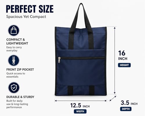 Image of Aklima Men's Waterproof Shopping Bags,Light weight Nylon Travel Tote Bag,Women,Girls,Boys tuition Bags, Mens and womens Daily Use Tote Bag