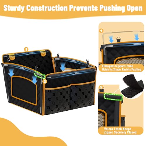 Dog Car Seat with Fiberglass Support