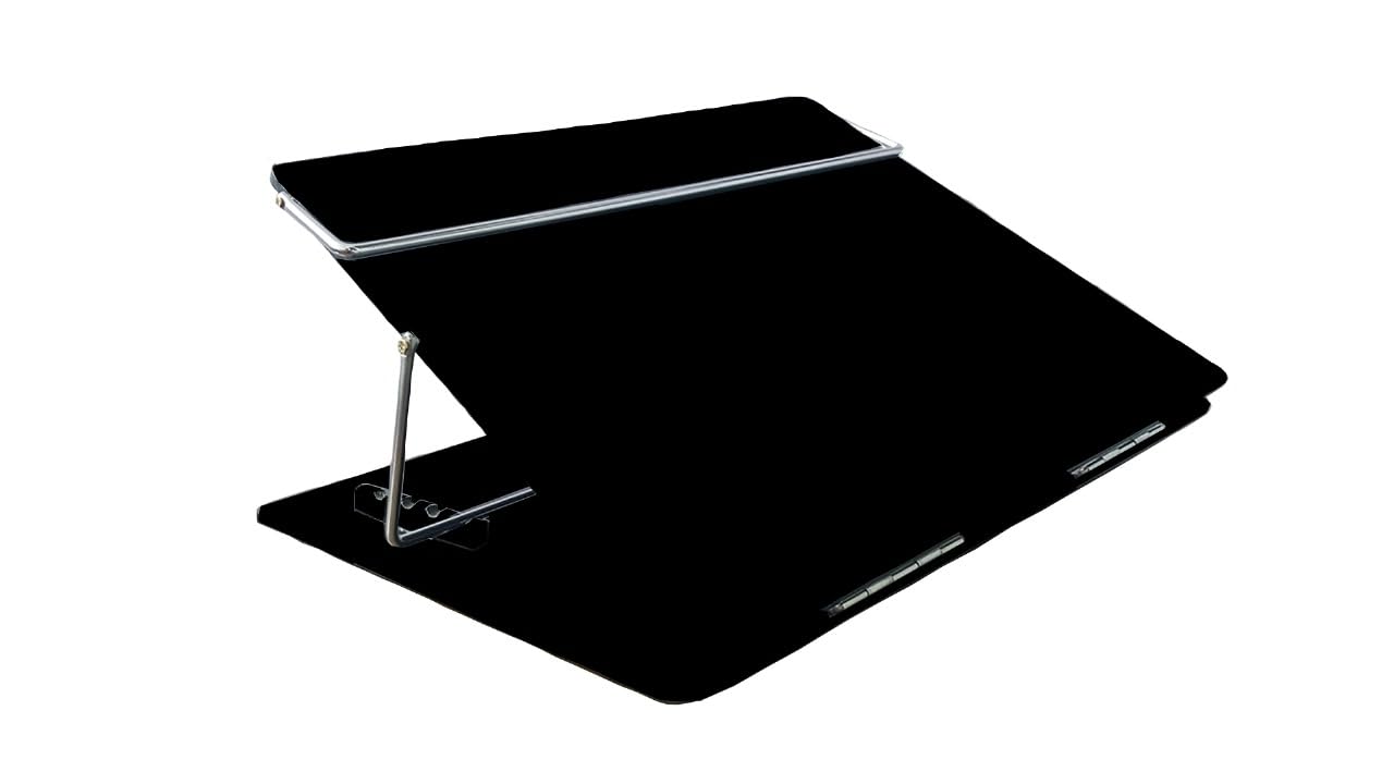 Writing Table Top Elevator Writing Desk Standard Size - (15 X 21 Inch 7Mm P.S Sheet Smoke Colour), Polished