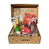 Woolf Cesta Navidad Perro – Surtido de Snacks Naturales para Perros – Productos navideños Perro