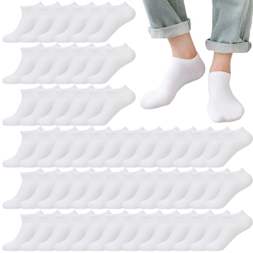 Image of 12-30 Pairs Low Cut Ankle Socks for Men Thin Breathable Casual No Show Athletic Socks Bulk