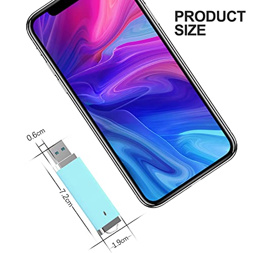 Topesel 10Pcs 2Gb Usb 2.0 Flash Drive -Bulk Pack-Memory Storage Thumb Stick Light Blue #TOP4