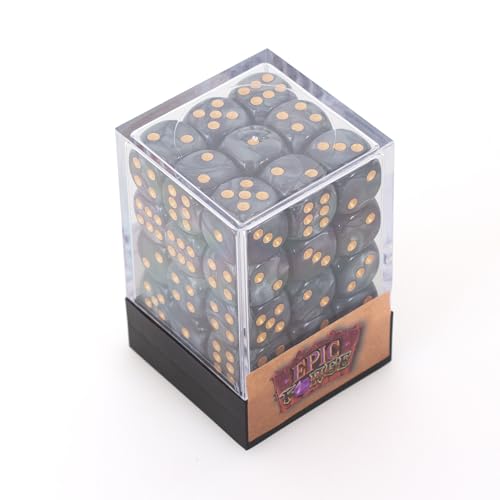 Epic Forge -Set of 36 six-sided dice - Black, 12 mm - Image 2