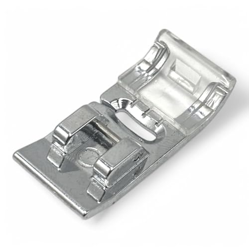 Image of ZENITH Jaquard Pressure Foot Snap on Type for Automatic Electric Low Shank Sewing Machines Suitable for Usha Janome Brother Singer etc Steel Finish (Jaquard Foot)