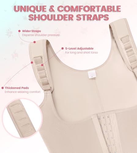 SHAPSHE Fajas Colombianas Moldeadoras De Cintura Y Abdomen Body Shaper Postpartum Compression Shapewear Tummy Control4