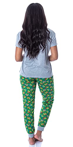 Nickelodeon Women's Teenage Mutant Ninja Turtles 2 Piece Pajama Set Jogger4