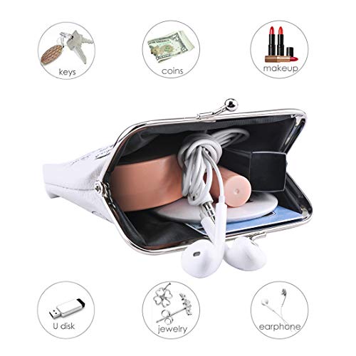 Oyachic 4 Packs Floral Coin Purses Kiss Lock Change Pouch Owl Leather Wallet Butterfly Money Bag Animal Key Holder Bird Trinkets Pouch For Women #TOP1