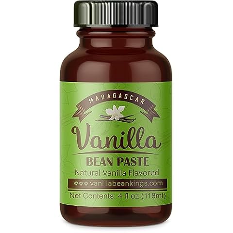 Vanilla Bean Paste for Baking and Cooking - Gourmet Madagascar Bourbon Blend made with Real Vanilla Seeds - 4 Ounces Cover