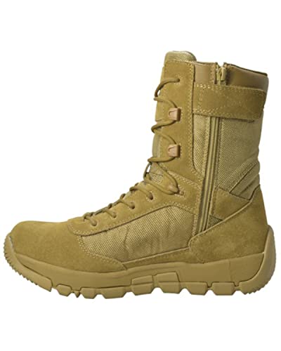Adtec Tactical Boots For Men - Leather Tactical Military Boots With Zippers On The Side, Composite Safety Toe Boots With An Oil & Slip Resistant Outsole, Combat, Police, Service Gear (Coyote, Size 10) #TOP22