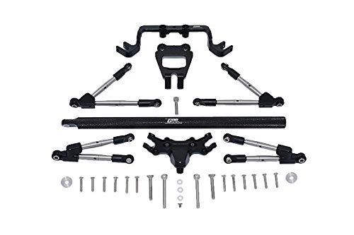 Telaio In Alluminio Con Barre Nerf Rosse GPM Racing Per Traxxas Hoss 4x4 VXL – HS014-R